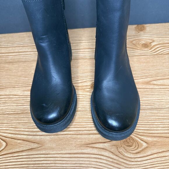 Lucky Brand Candre Double Buckle Moto Lug Sole Booties Womens Sz 7 - Picture 8 of 13